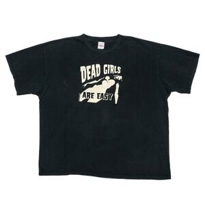 VTG y2k ICUP Dead Girls Are Easy Deep Fried Apparel Crude funny shirt XXL